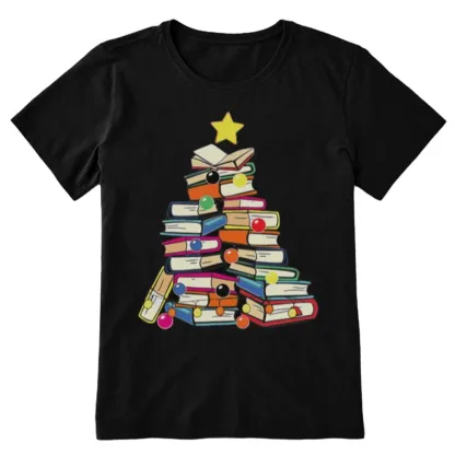 Pagewings Christmas Tree Bookworm Unisex Classic T-shirt