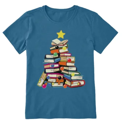 Pagewings Christmas Tree Bookworm Unisex Classic T-shirt
