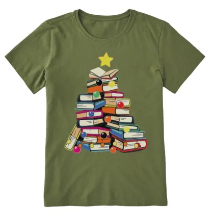 Pagewings Christmas Tree Bookworm Unisex Classic T-shirt