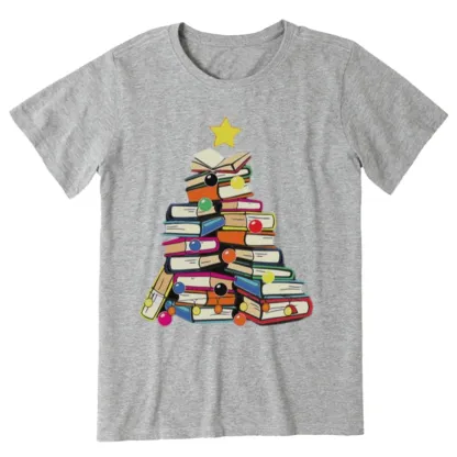 Pagewings Christmas Tree Bookworm Unisex Classic T-shirt