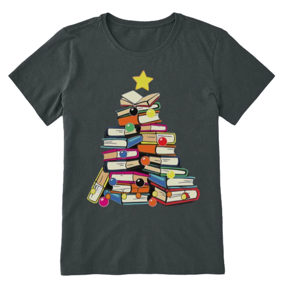 Pagewings Christmas Tree Bookworm Unisex Classic T-shirt