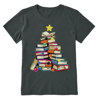 Pagewings Christmas Tree Bookworm Unisex Classic T-shirt