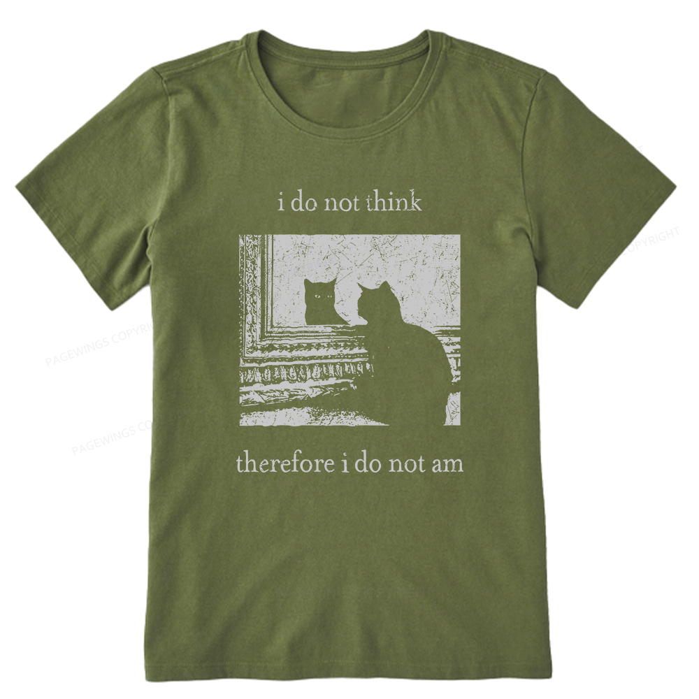 Pagewings I Do Not Think Therefore I Do Not Am Unisex Classic T-shirt