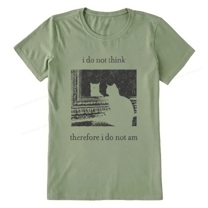 Pagewings I Do Not Think Therefore I Do Not Am Unisex Classic T-shirt