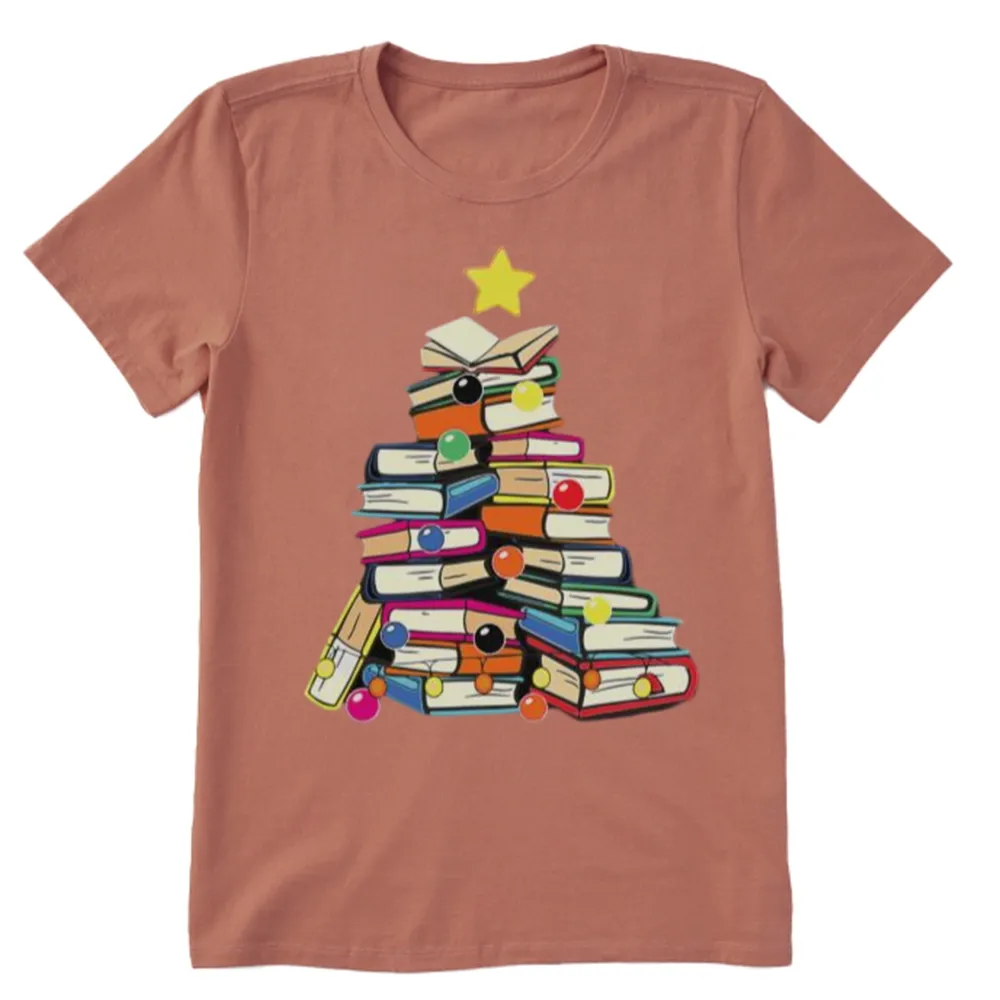 Pagewings Christmas Tree Bookworm Unisex Classic T-shirt
