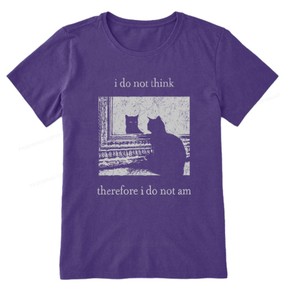 Pagewings I Do Not Think Therefore I Do Not Am Unisex Classic T-shirt