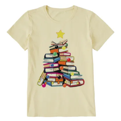 Pagewings Christmas Tree Bookworm Unisex Classic T-shirt