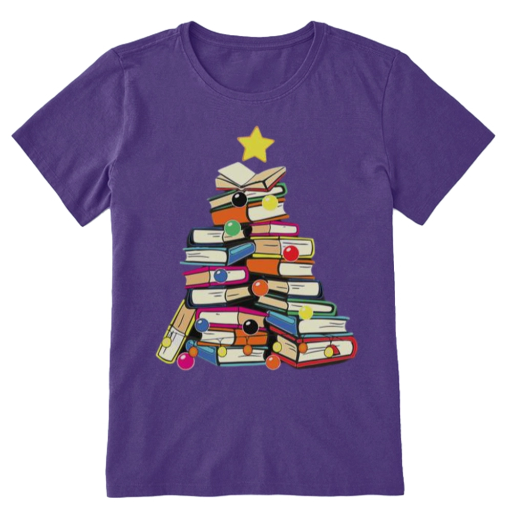 Pagewings Christmas Tree Bookworm Unisex Classic T-shirt