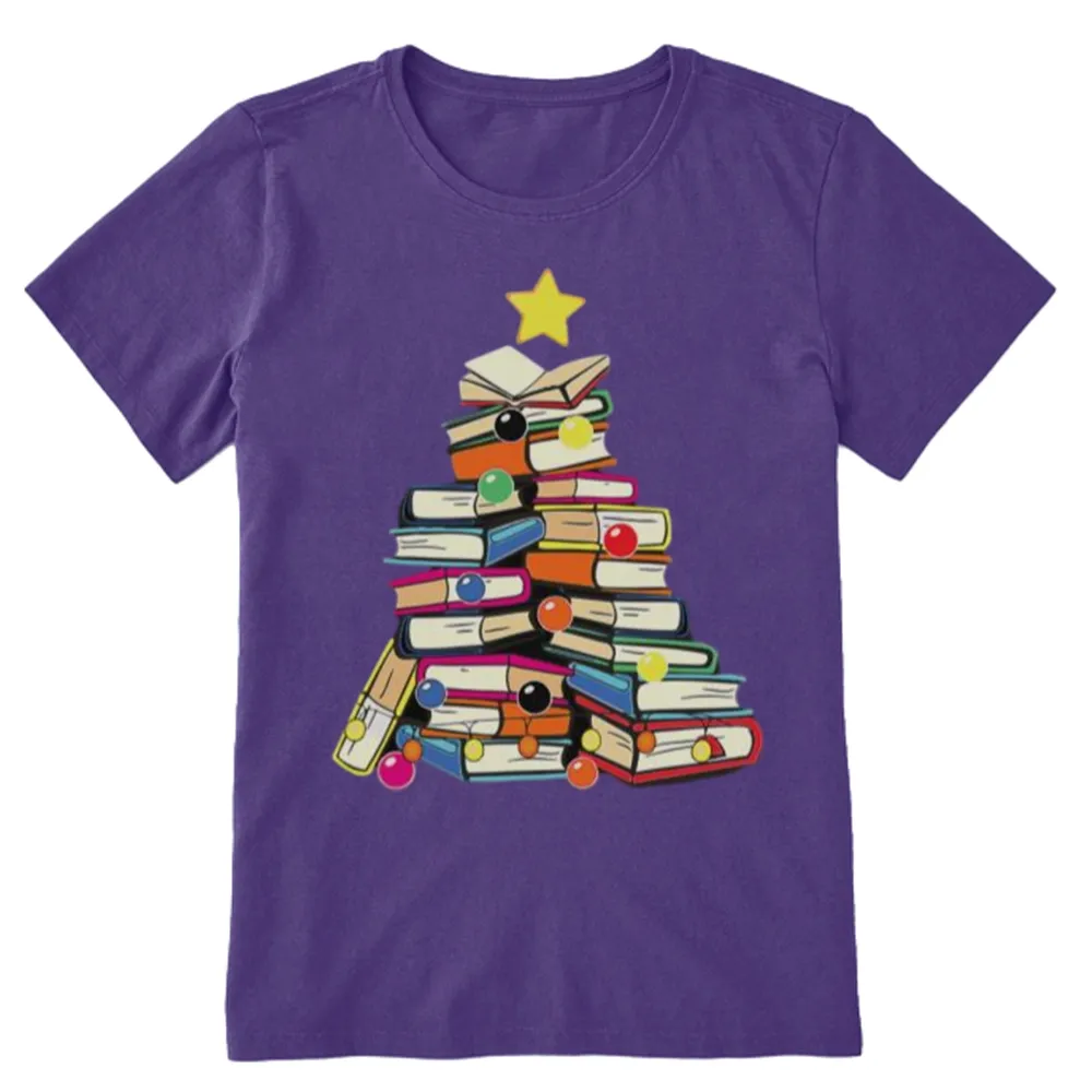 Pagewings Christmas Tree Bookworm Unisex Classic T-shirt