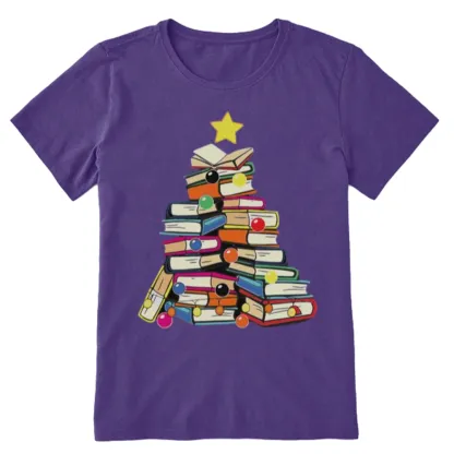 Pagewings Christmas Tree Bookworm Unisex Classic T-shirt