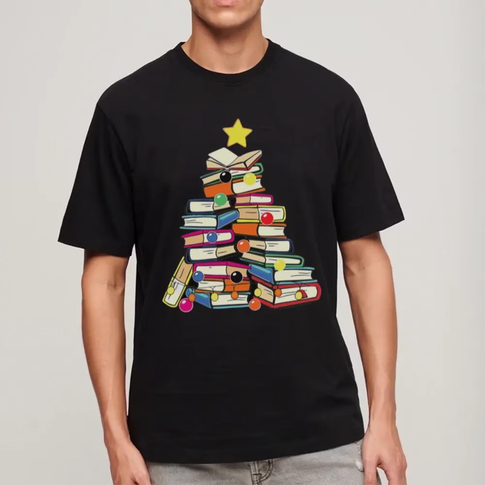 Pagewings Christmas Tree Bookworm Unisex Classic T-shirt