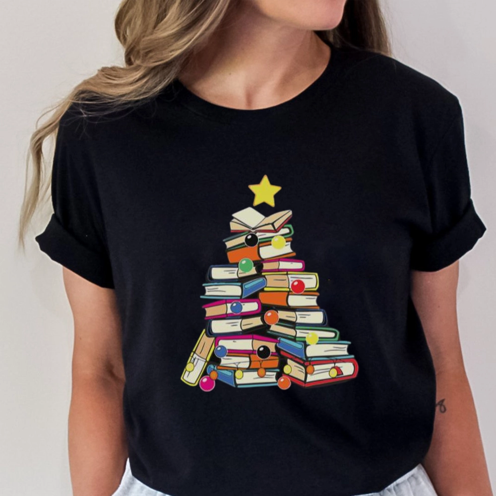 Pagewings Christmas Tree Bookworm Unisex Classic T-shirt
