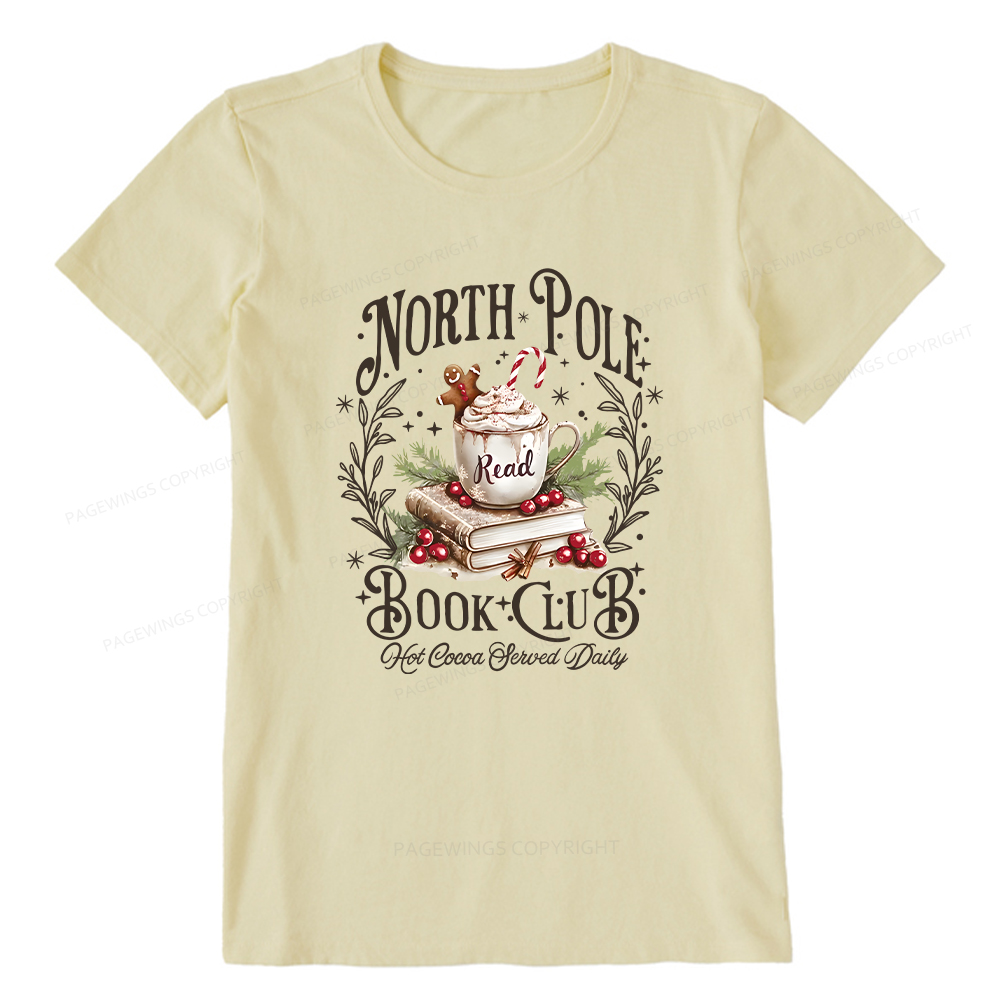 Pagewings Funny North Pole Book Club Unisex Classic T-shirt