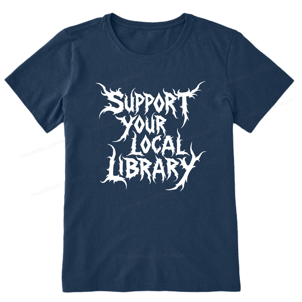Pagewings Support Your Local Library Unisex Classic T-shirt
