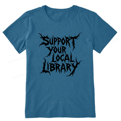 Pagewings Support Your Local Library Unisex Classic T-shirt