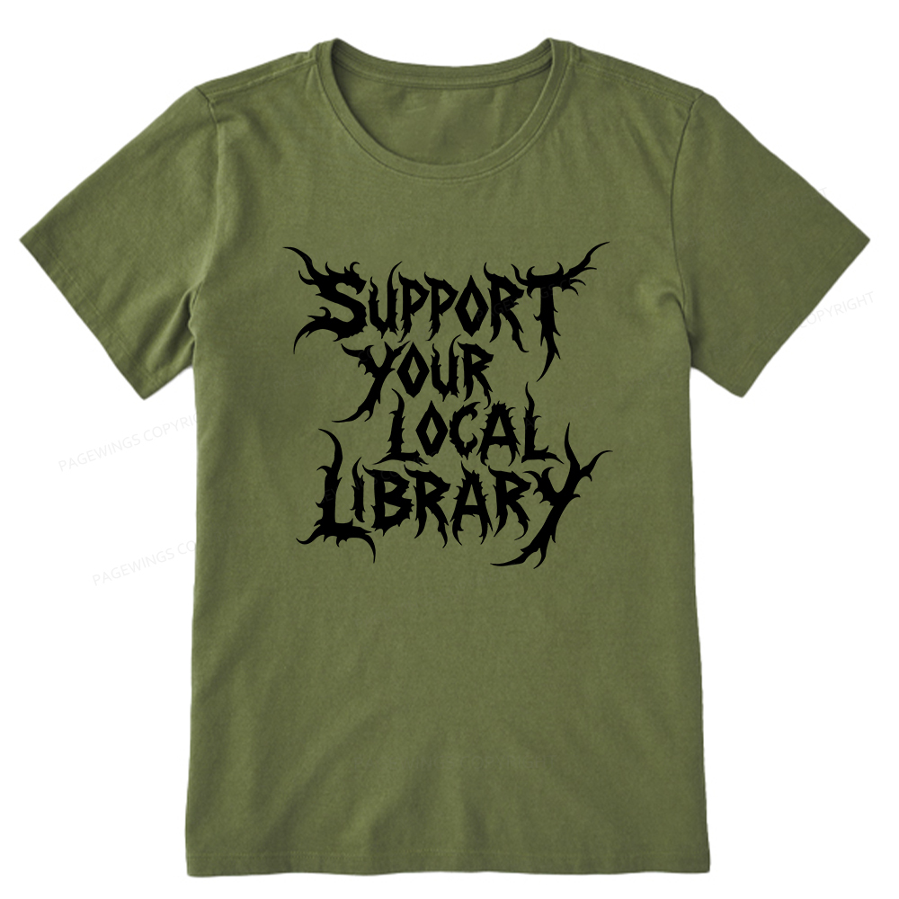 Pagewings Support Your Local Library Unisex Classic T-shirt