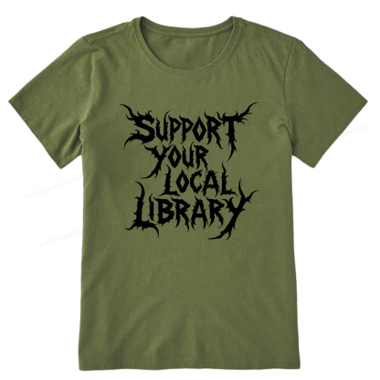 Pagewings Support Your Local Library Unisex Classic T-shirt