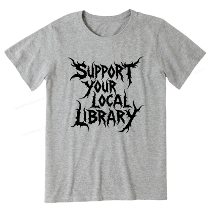 Pagewings Support Your Local Library Unisex Classic T-shirt