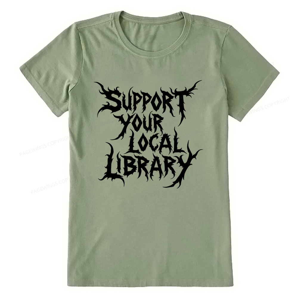 Pagewings Support Your Local Library Unisex Classic T-shirt