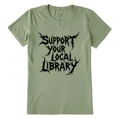 Pagewings Support Your Local Library Unisex Classic T-shirt