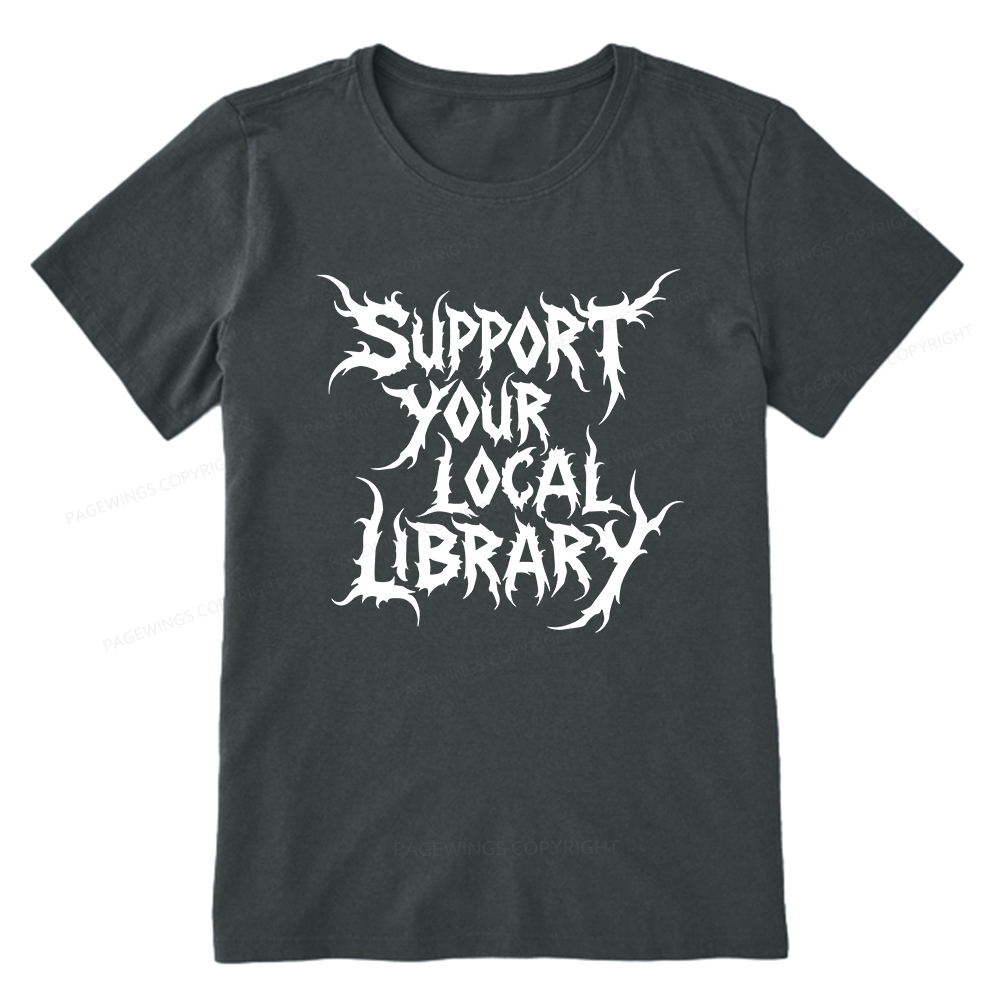 Pagewings Support Your Local Library Unisex Classic T-shirt