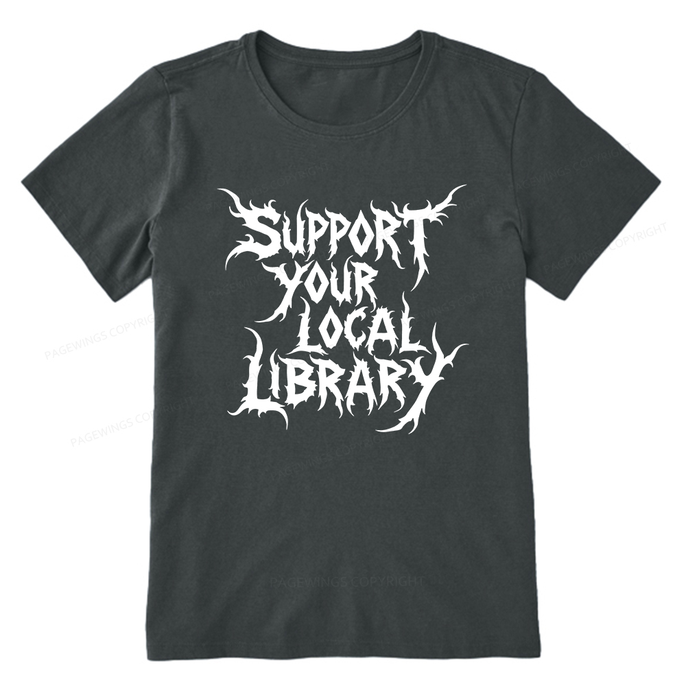 Pagewings Support Your Local Library Unisex Classic T-shirt