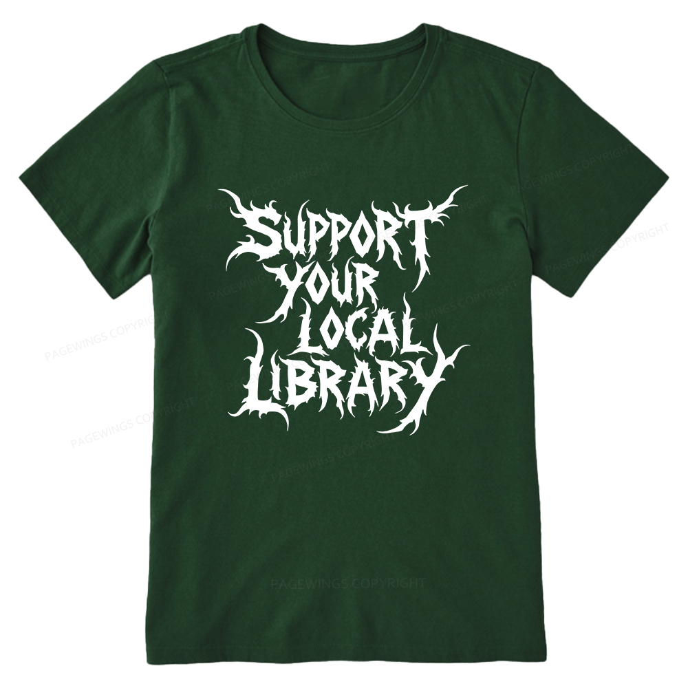 Pagewings Support Your Local Library Unisex Classic T-shirt