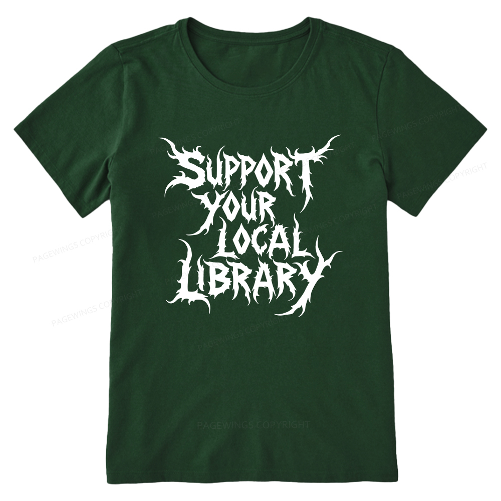 Pagewings Support Your Local Library Unisex Classic T-shirt