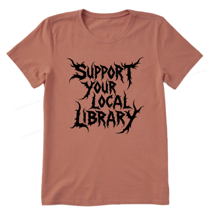 Pagewings Support Your Local Library Unisex Classic T-shirt