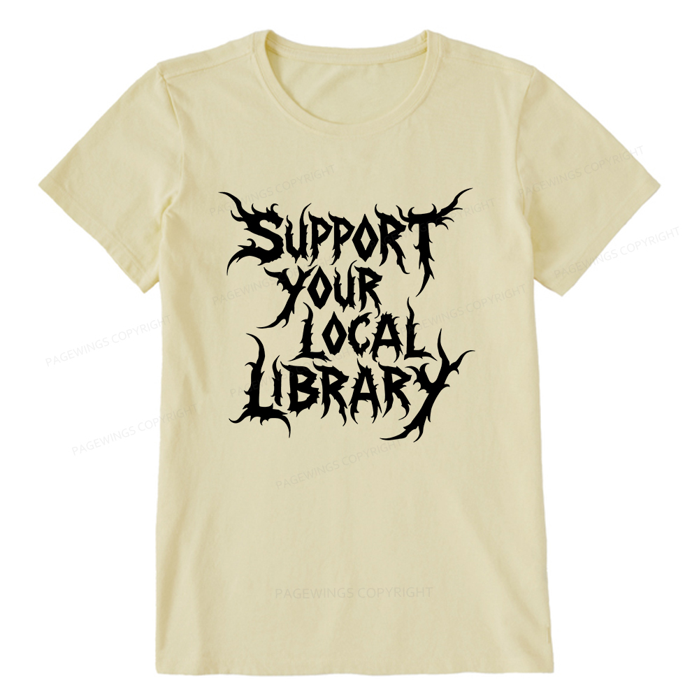 Pagewings Support Your Local Library Unisex Classic T-shirt