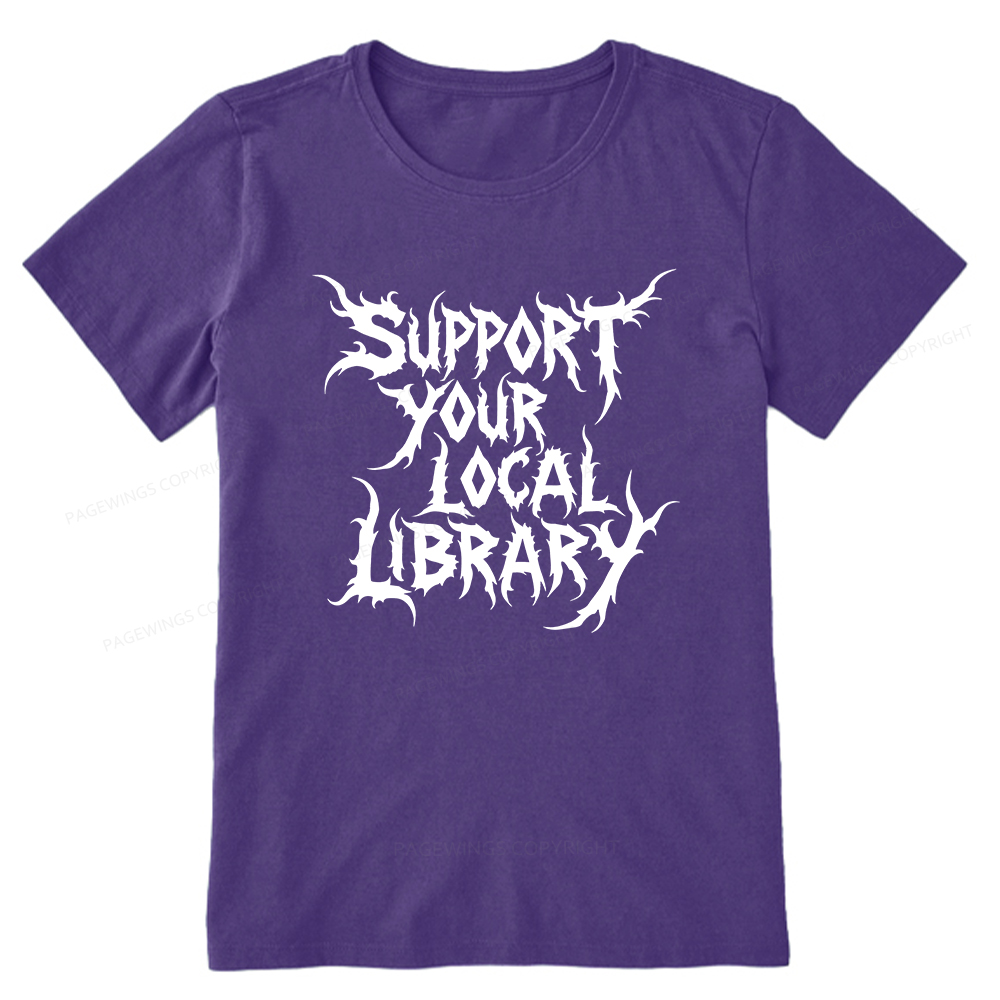 Pagewings Support Your Local Library Unisex Classic T-shirt