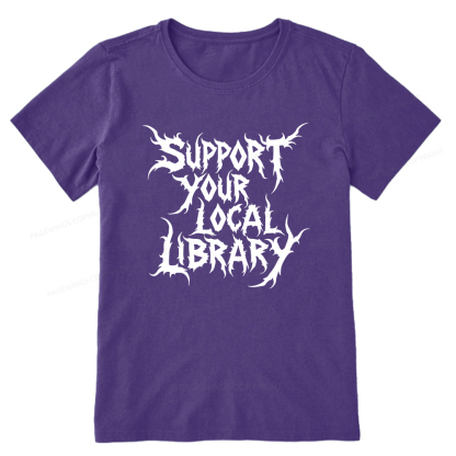 Pagewings Support Your Local Library Unisex Classic T-shirt