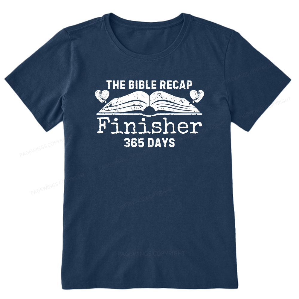 Pagewings The Bible Recap Finisher 365 Days Unisex Classic T-shirt