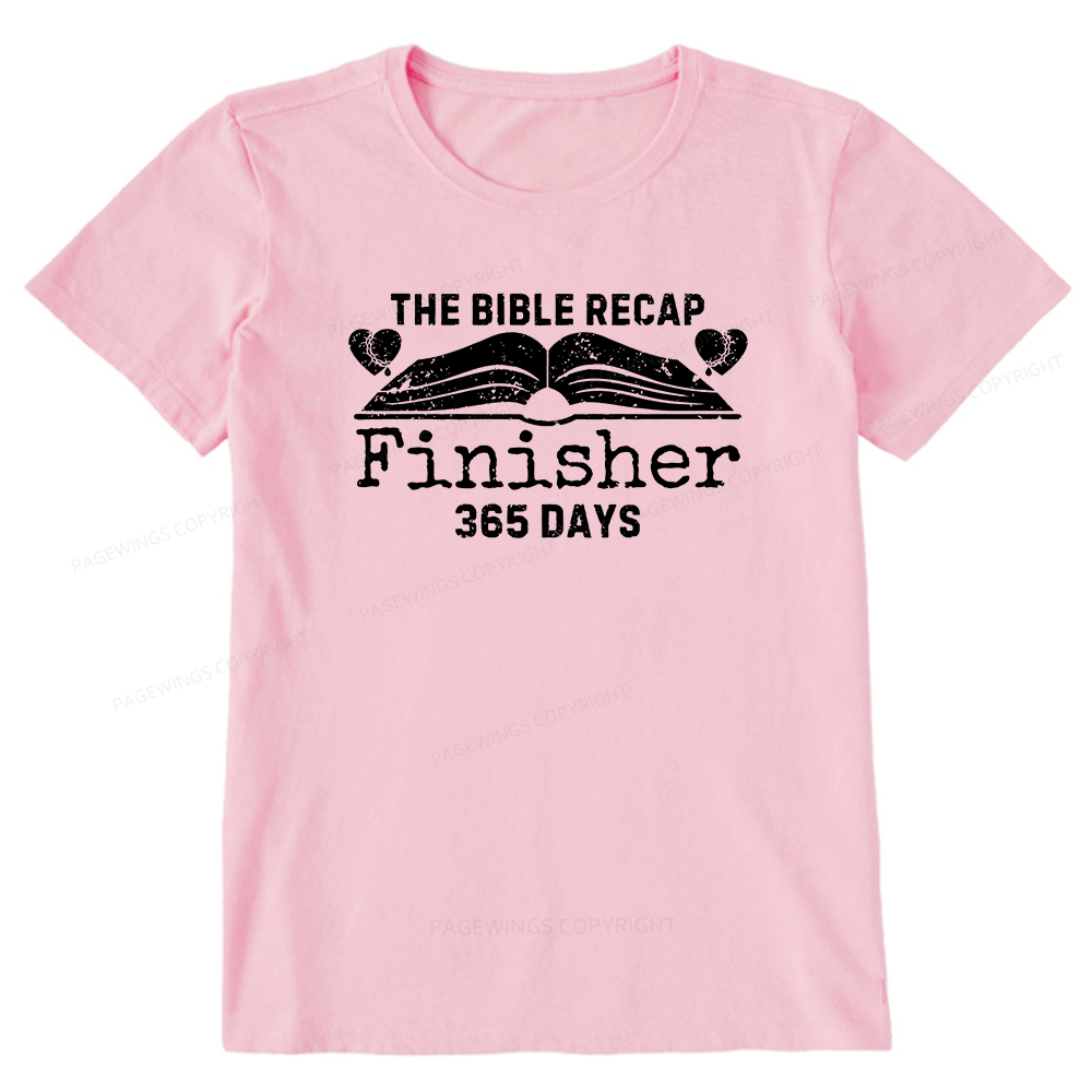 Pagewings The Bible Recap Finisher 365 Days Unisex Classic T-shirt