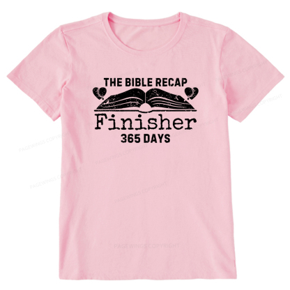 Pagewings The Bible Recap Finisher 365 Days Unisex Classic T-shirt