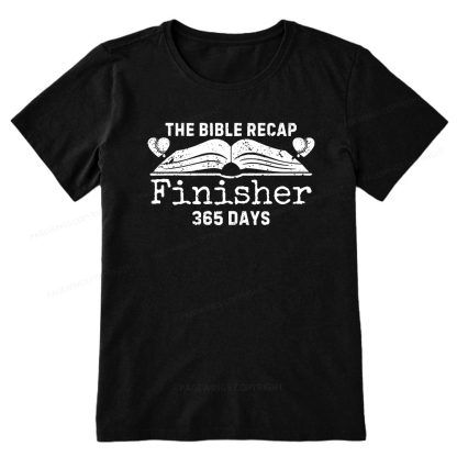 Pagewings The Bible Recap Finisher 365 Days Unisex Classic T-shirt