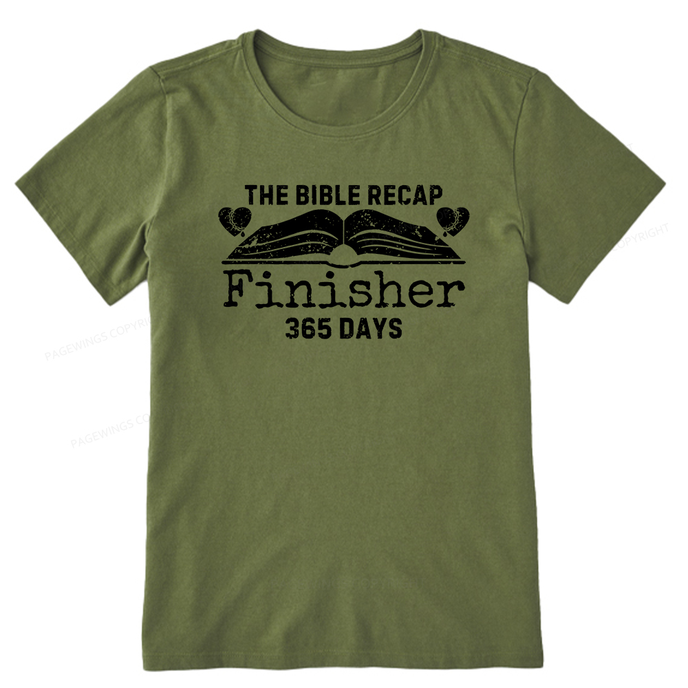 Pagewings The Bible Recap Finisher 365 Days Unisex Classic T-shirt