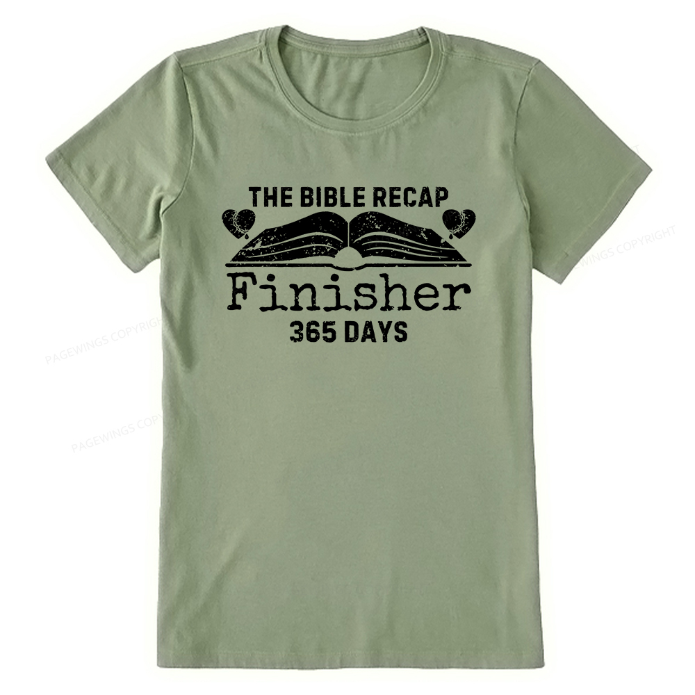 Pagewings The Bible Recap Finisher 365 Days Unisex Classic T-shirt