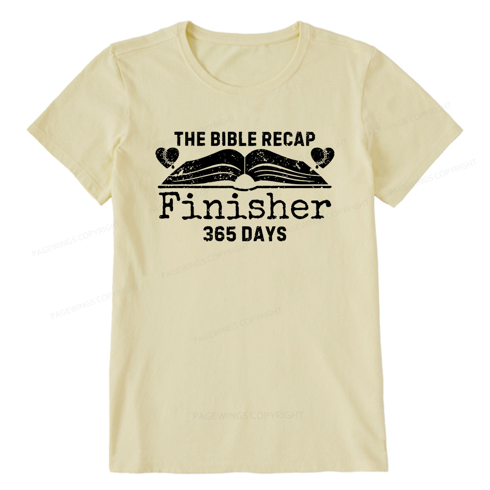 Pagewings The Bible Recap Finisher 365 Days Unisex Classic T-shirt