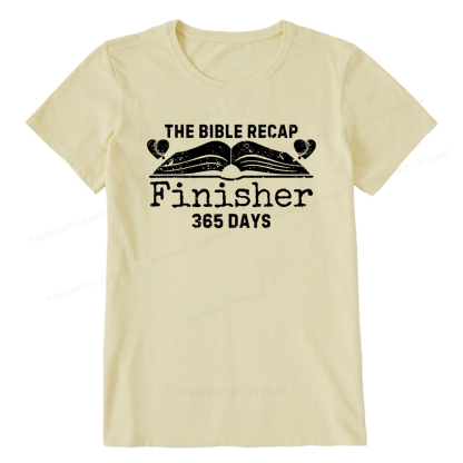 Pagewings The Bible Recap Finisher 365 Days Unisex Classic T-shirt