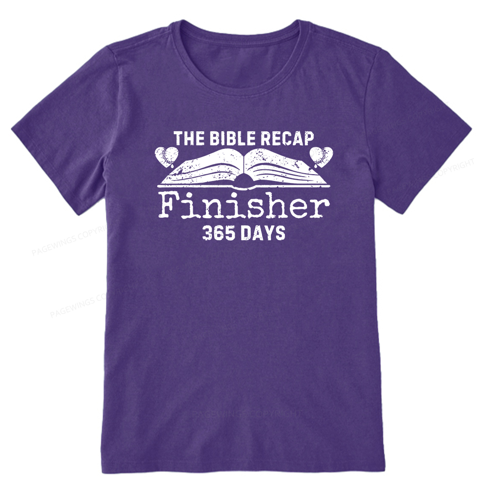 Pagewings The Bible Recap Finisher 365 Days Unisex Classic T-shirt