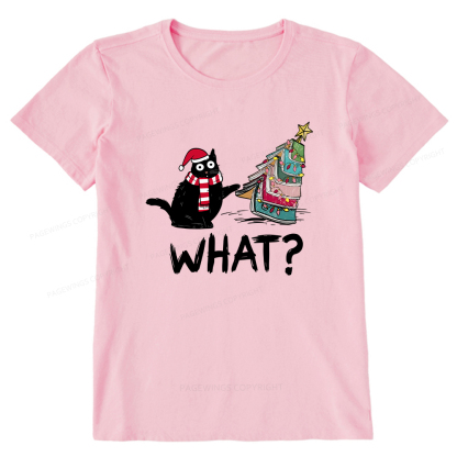 Pagewings Funny Cat Christmas Unisex Classic T-shirt