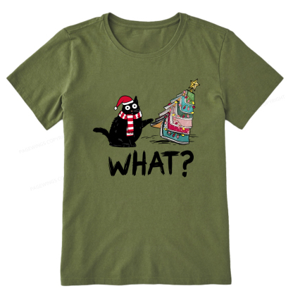 Pagewings Funny Cat Christmas Unisex Classic T-shirt