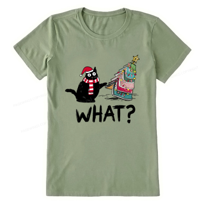 Pagewings Funny Cat Christmas Unisex Classic T-shirt
