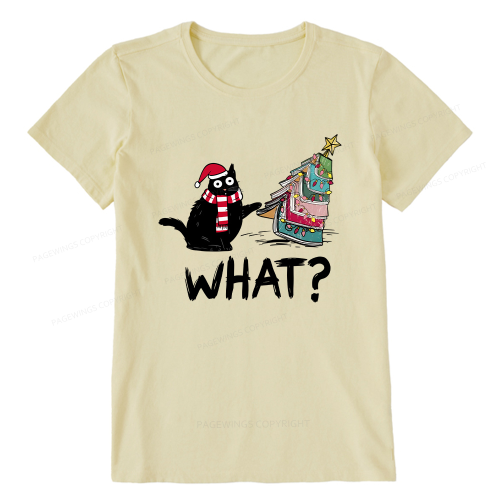 Pagewings Funny Cat Christmas Unisex Classic T-shirt