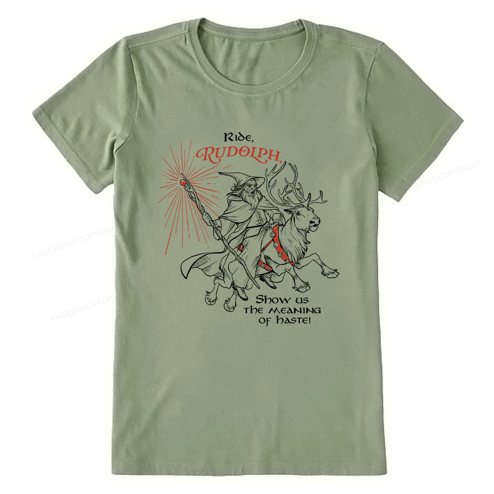 Pagewings Funny Christmas Show Us The Meaning Of Haste Unisex Classic T-shirt