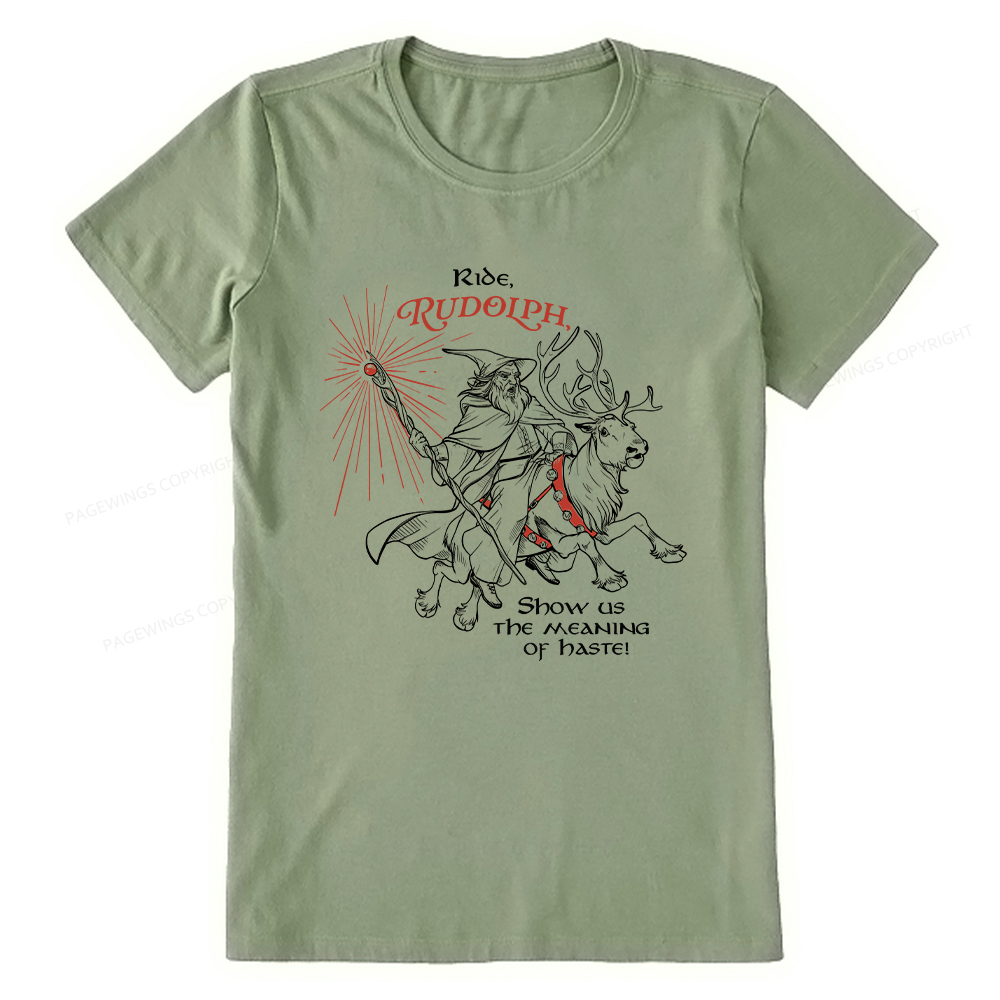 Pagewings Funny Christmas Show Us The Meaning Of Haste Unisex Classic T-shirt