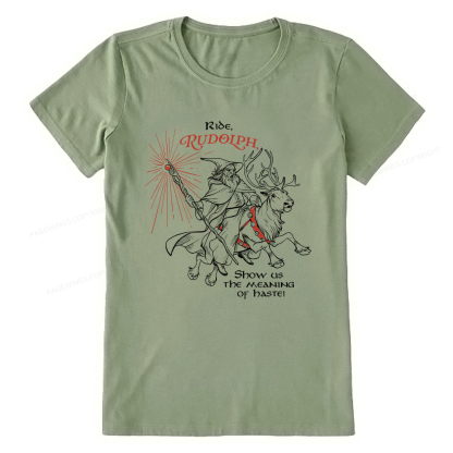 Pagewings Funny Christmas Show Us The Meaning Of Haste Unisex Classic T-shirt