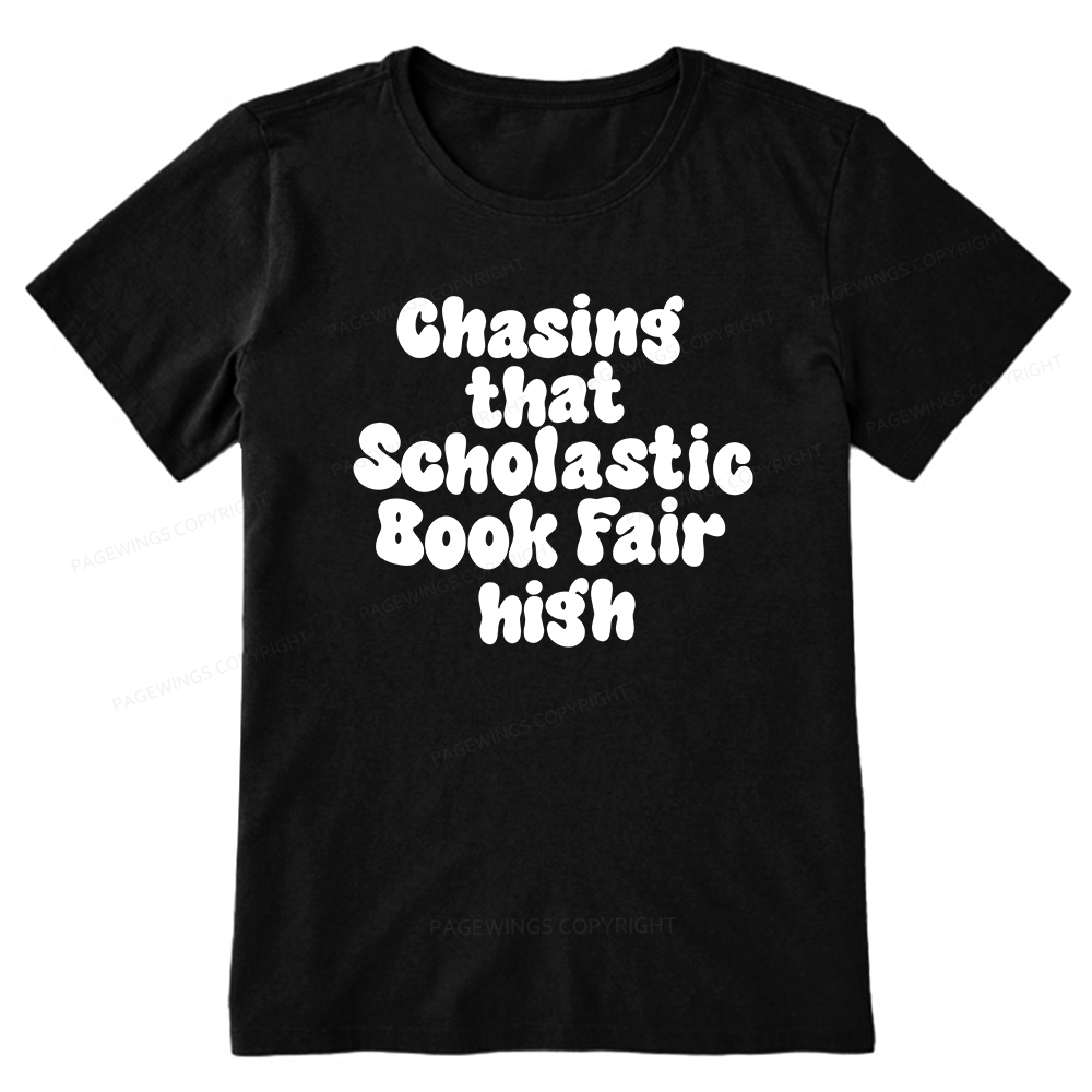 Pagewings Chasing That Scholastic Book Fair High Unisex Classic T-shirt