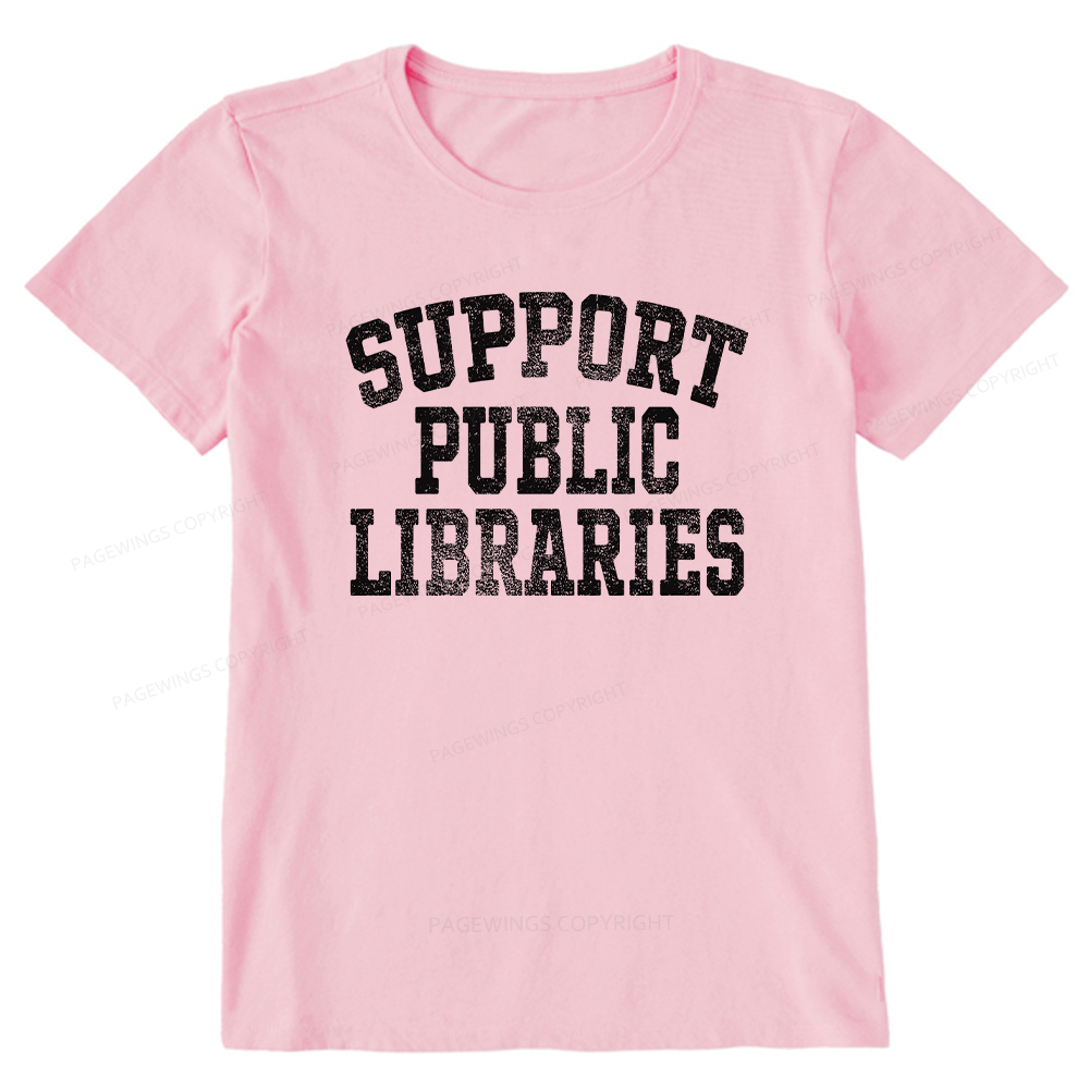 Pagewings Support Public Libraries Unisex Classic T-shirt
